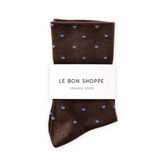 Le Bon Shoppe Socks Sneaker Cacao Polka Dot