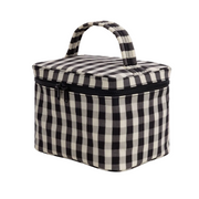 Baggu Large Cosmetic Case Black and Cream Gingham