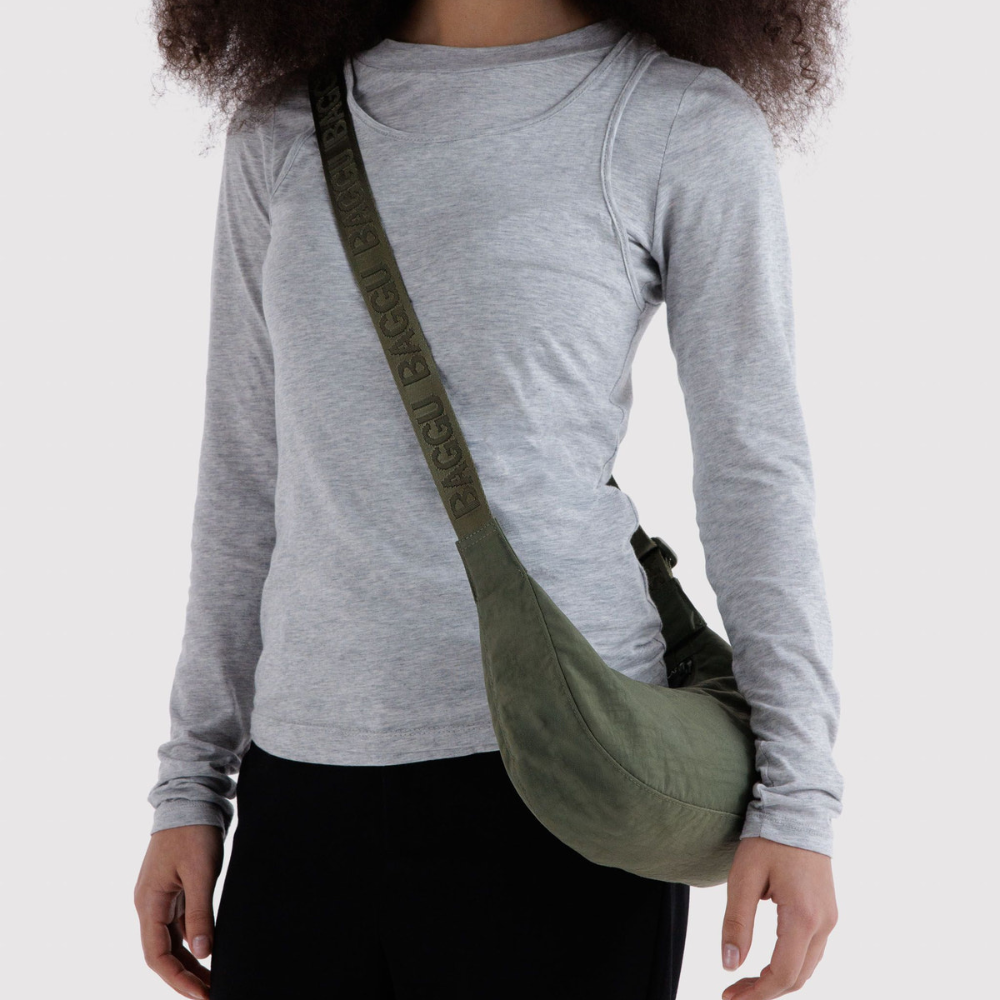 Baggu Small Nylon Crescent Bag Caper