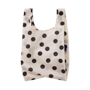 Baggu Baby Reusable Bag Cream and Black Polka Dot