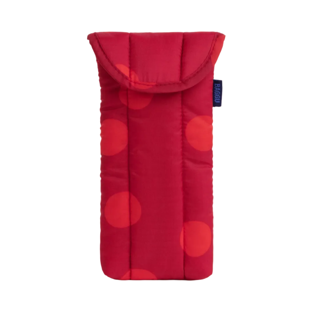 Baggu Puffy Glasses Sleeve Red Polka Dot