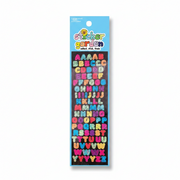 Sticker Garden collect stick train prism letters sticker sheet on a white background with 'PRISM LETTERS' text.
