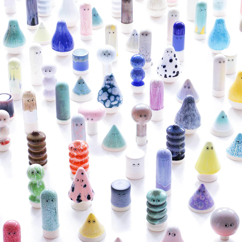 Studio Arhoj Glass Blob Peacock Poppet