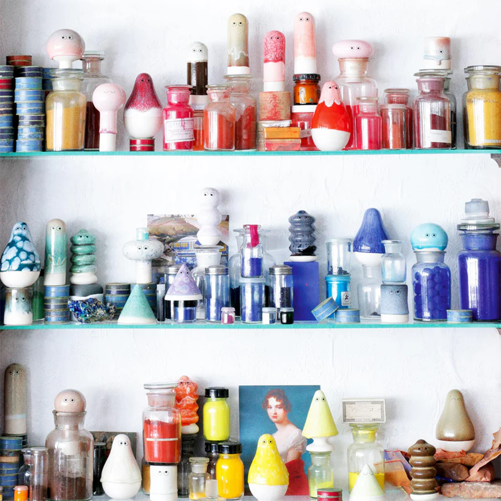 Studio Arhoj Glass Blob Peacock Poppet