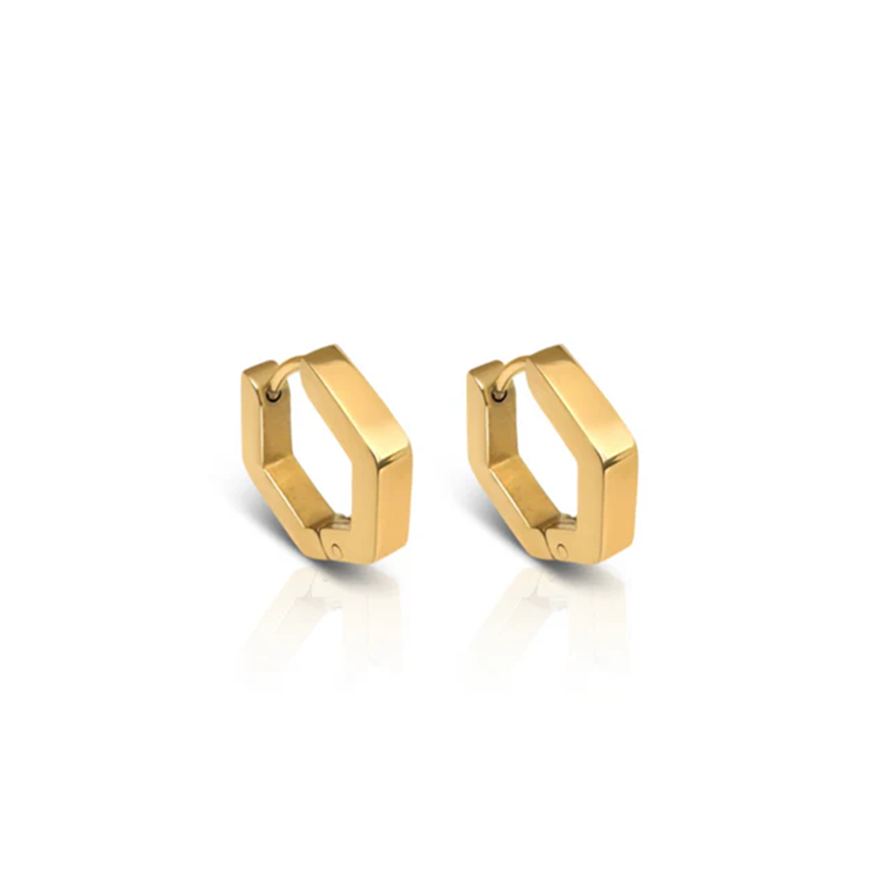 Ever Fast Break Hoop Earrings Gold