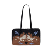 Baggu Medium Nylon Bowler Bag Western Appliqué