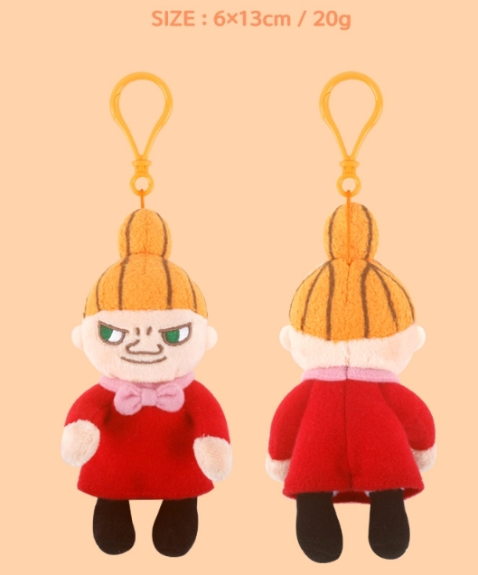 Moomin & Friends Figure Plush keychains Bag Charm Little My