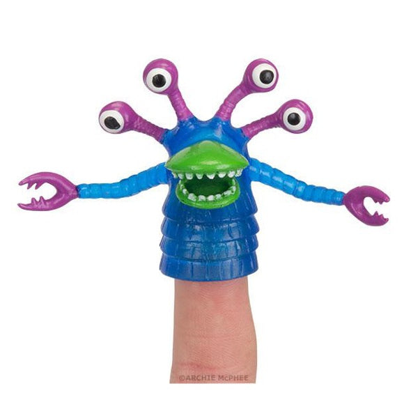 Archie McPhee Glow In The Dark Monster Finger Puppet Assorted