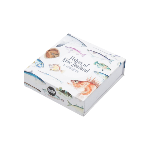 100% NZ  Fishes of NZ Coasters set of 6
