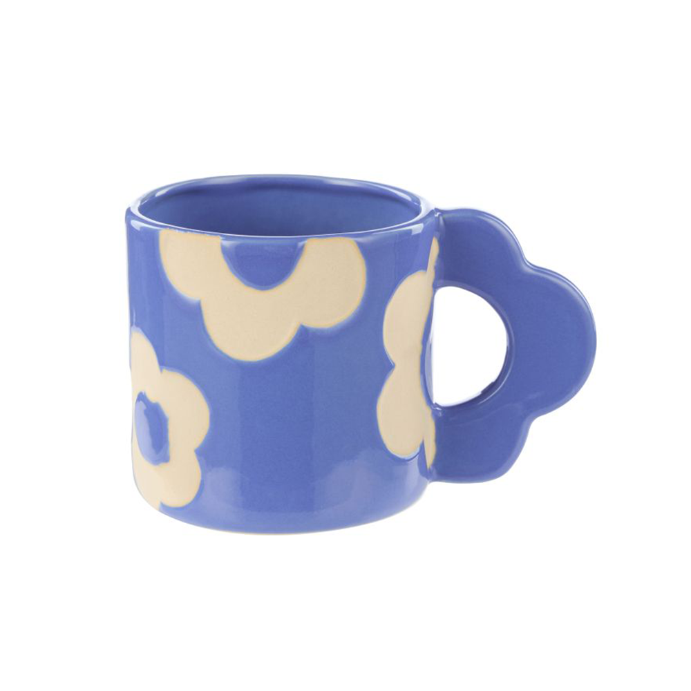 Emporium Ceramic Posey Flower Mug Blue