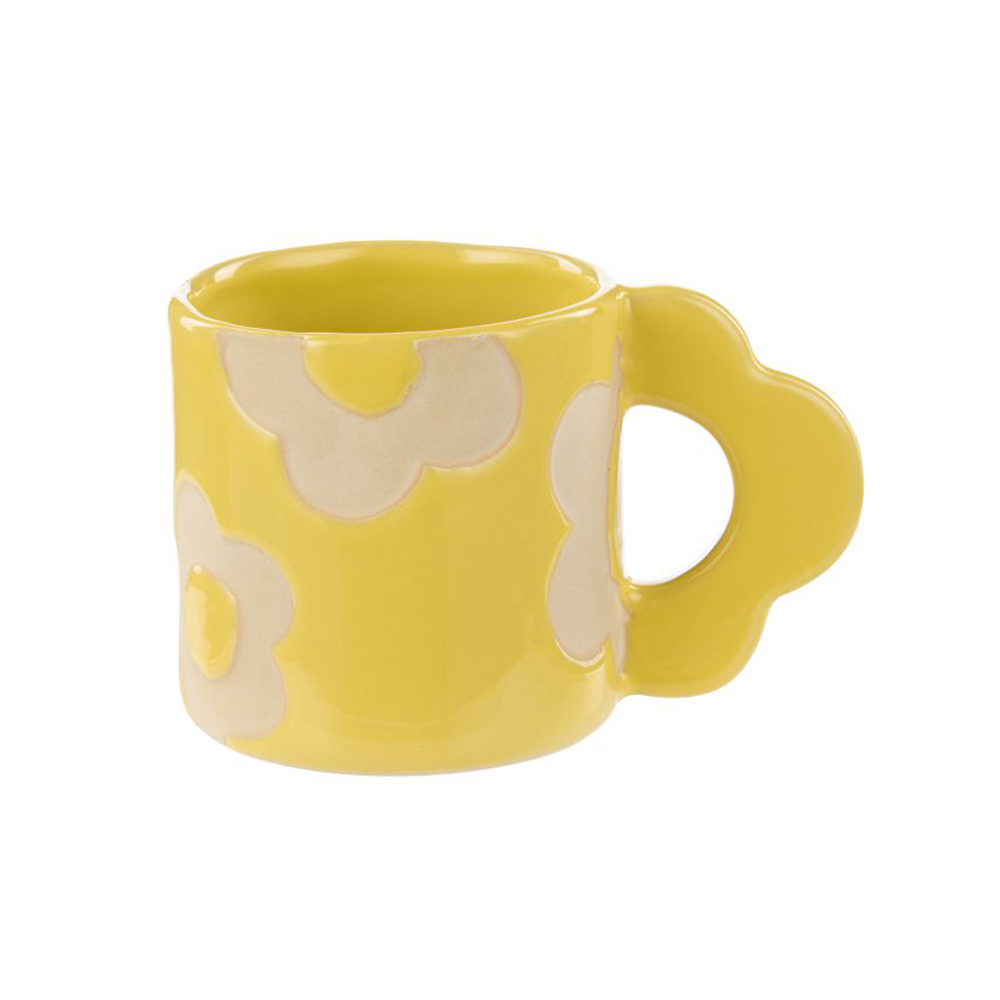Emporium Ceramic Posey Flower Mug Yellow