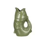 Emporium Ceramic Fish Hydra Vase Green