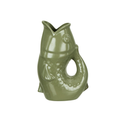 Emporium Ceramic Fish Hydra Vase Green
