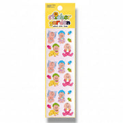 Sticker Garden Sheet Glossy Babies Vintage Inspired