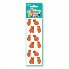 Sticker Garden Sheet Glossy Capybara