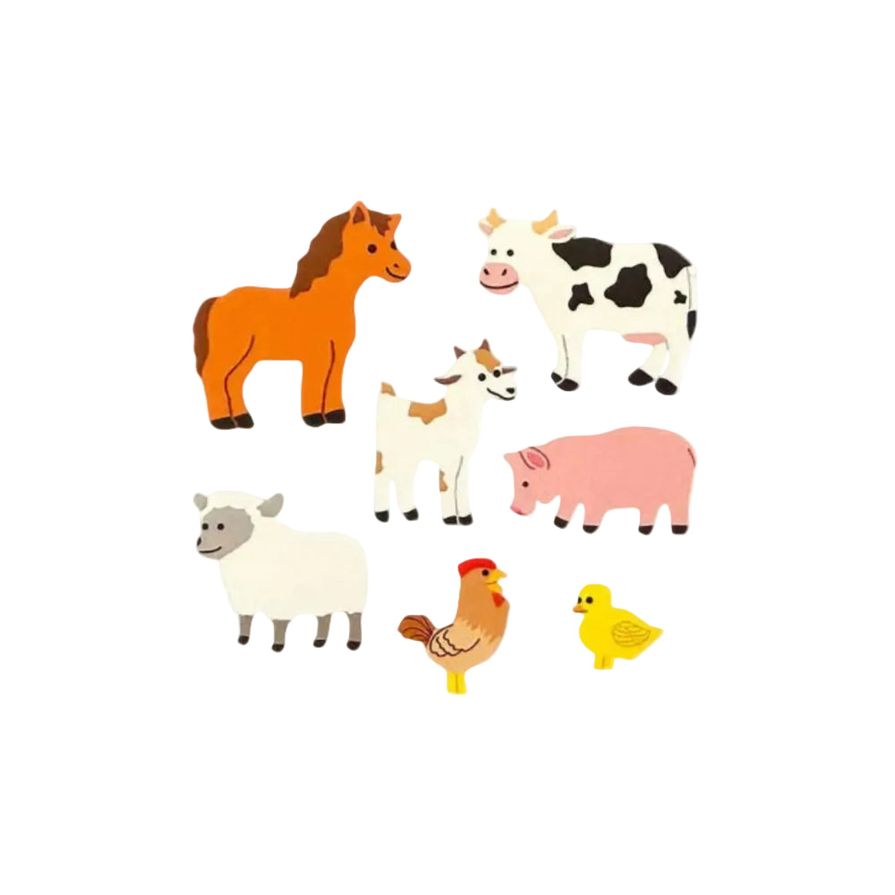 Sticker Garden Sheet Glossy Farm Animals
