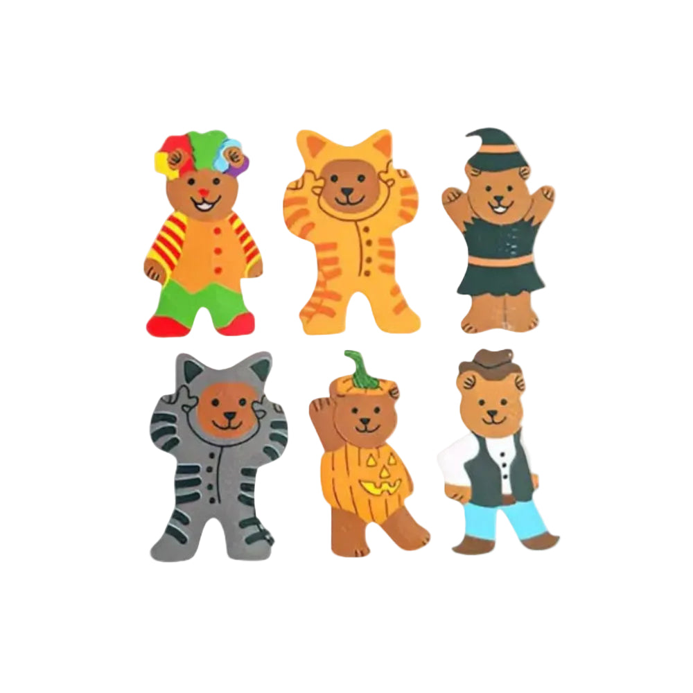 Sticker Garden Sheet Glossy Trick or Bear Halloween