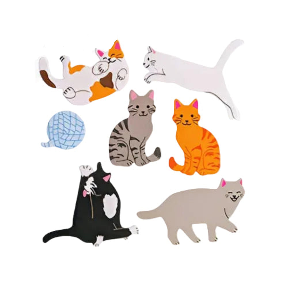 Sticker Garden Sheet Glossy Cat