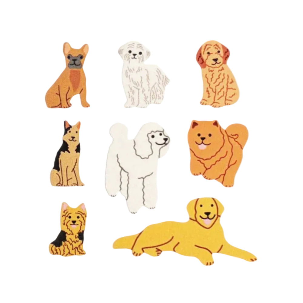 Sticker Garden Sheet Glossy Various Dog Fun
