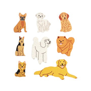 Sticker Garden Sheet Glossy Various Dog Fun
