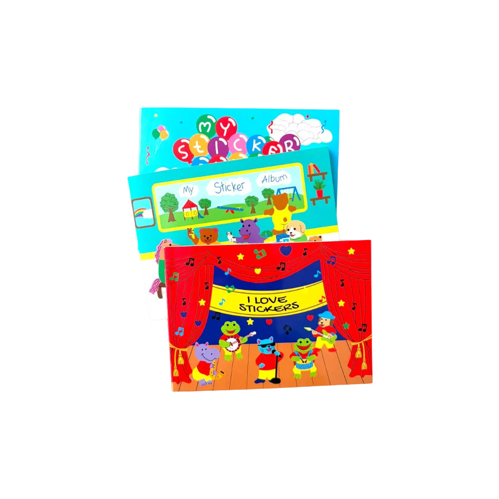 Sticker Garden Sticker Album for Collecting Animal Jazz Band
