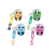 Water Filled Game Keychain Bubble Tea Assorted