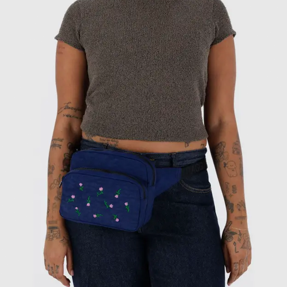 Baggu Fanny Pack Embroidered Wildflower