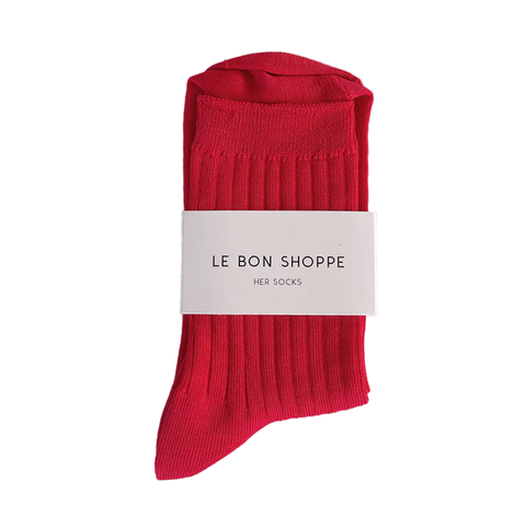 Le Bon Shoppe Her Socks Classic Red