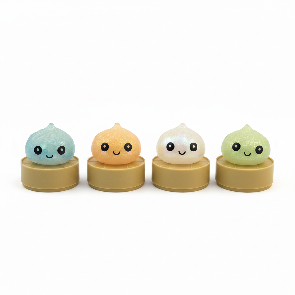 Mini Sugar Glitter Squishy Dumpling Asorted