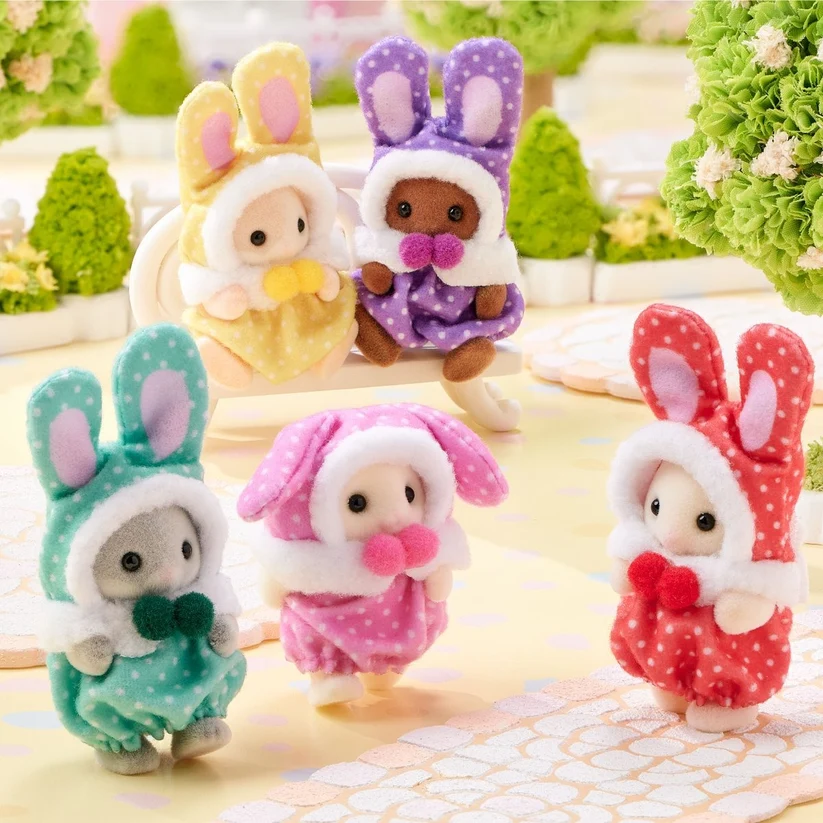 Sylvanian Families Blind Bag Cutie Collectibles Colourful Bunny Costume Babies