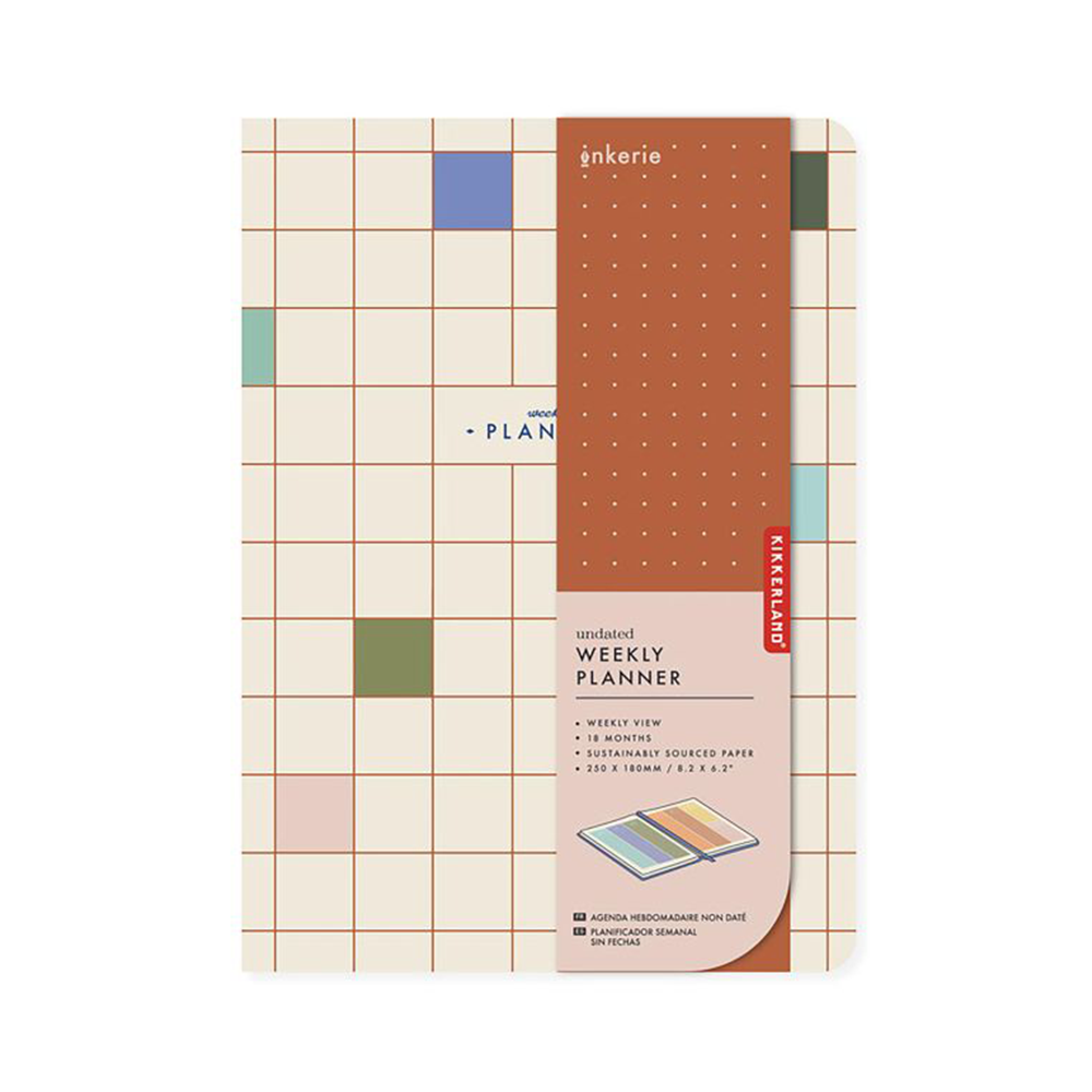 Kikkerland Inkerie Undated Weekly Planner