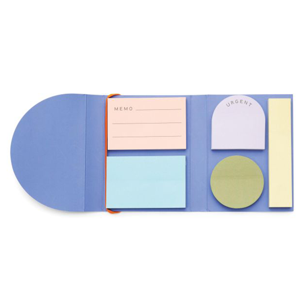Kikkerland Inkerie Set of 5 Sticky Notes