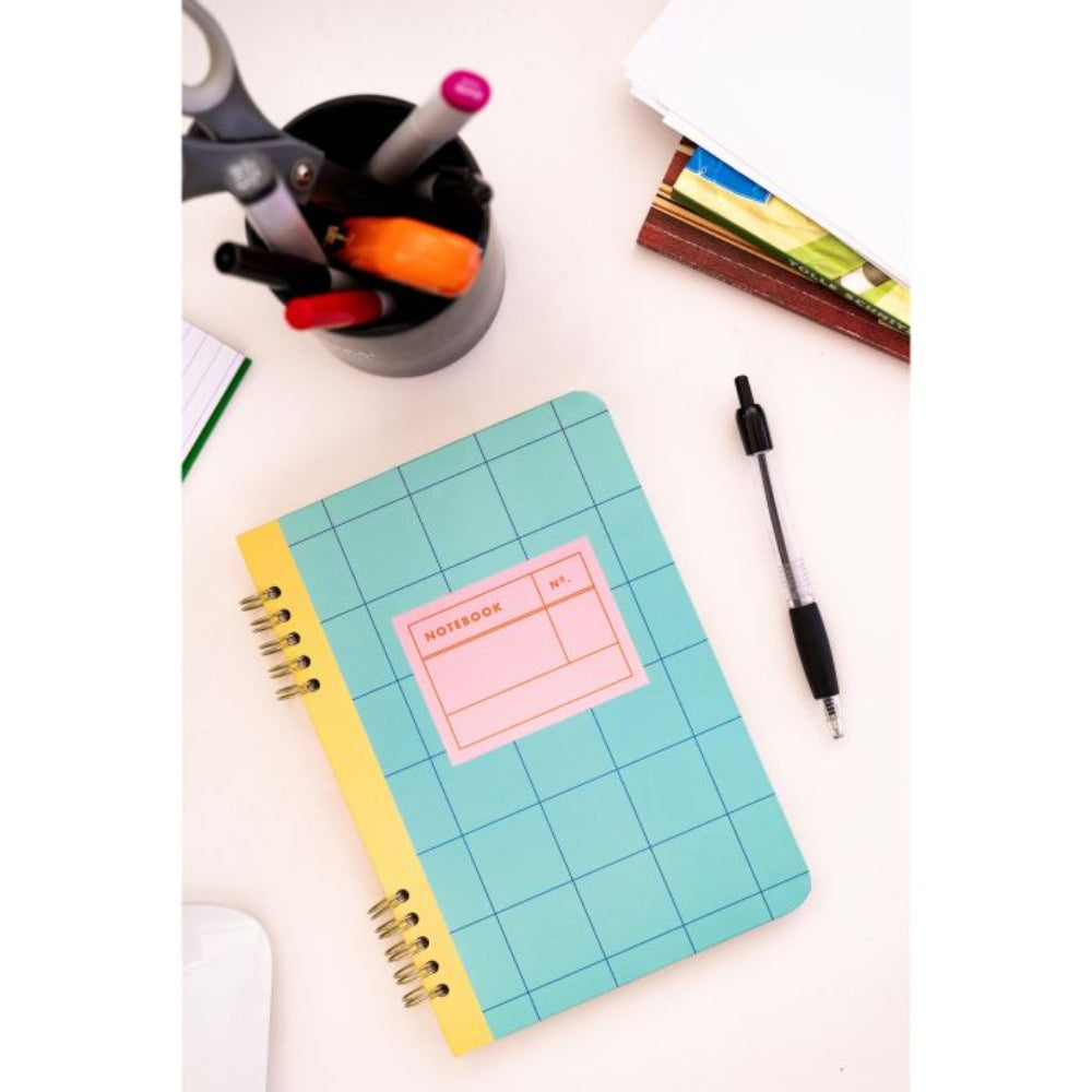 Kikkerland Inkerie Spiral Bound A5 Notebook Assorted