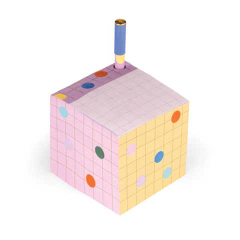 Kikkerland Inkerie Pen Holder Sticky Note Block