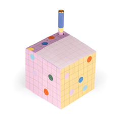 Kikkerland Inkerie Pen Holder Sticky Note Block
