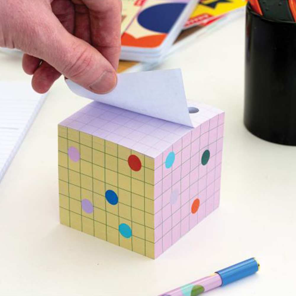 Kikkerland Inkerie Pen Holder Sticky Note Block