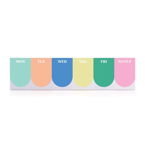 Happy Mondays Weekly Notes Desk Notepad