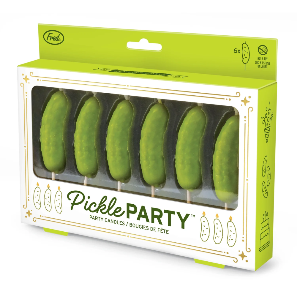 Fred Pickle Party Birthday Candles pack of 6