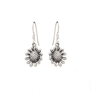 Iko Iko Earrings Sunflower Silver