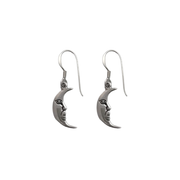 Iko Iko Earrings Moon Face Silver