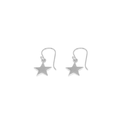 Iko Iko Earrings Dangling Star Silver