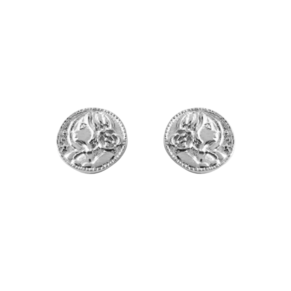 Iko Iko Studs Woman Emblem Silver