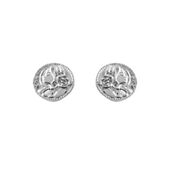 Iko Iko Studs Woman Emblem Silver