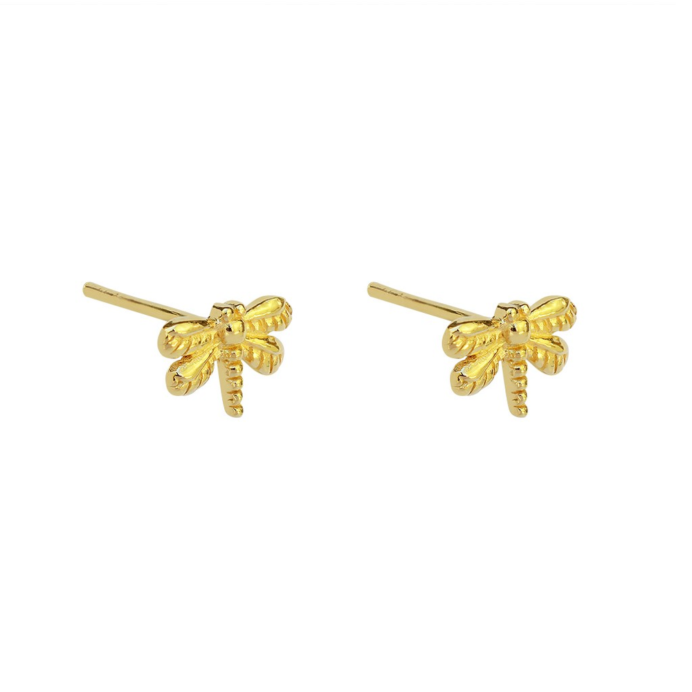Iko Iko Studs Dragonfly Gold