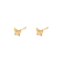 Iko Iko Studs Simple Butterly Gold