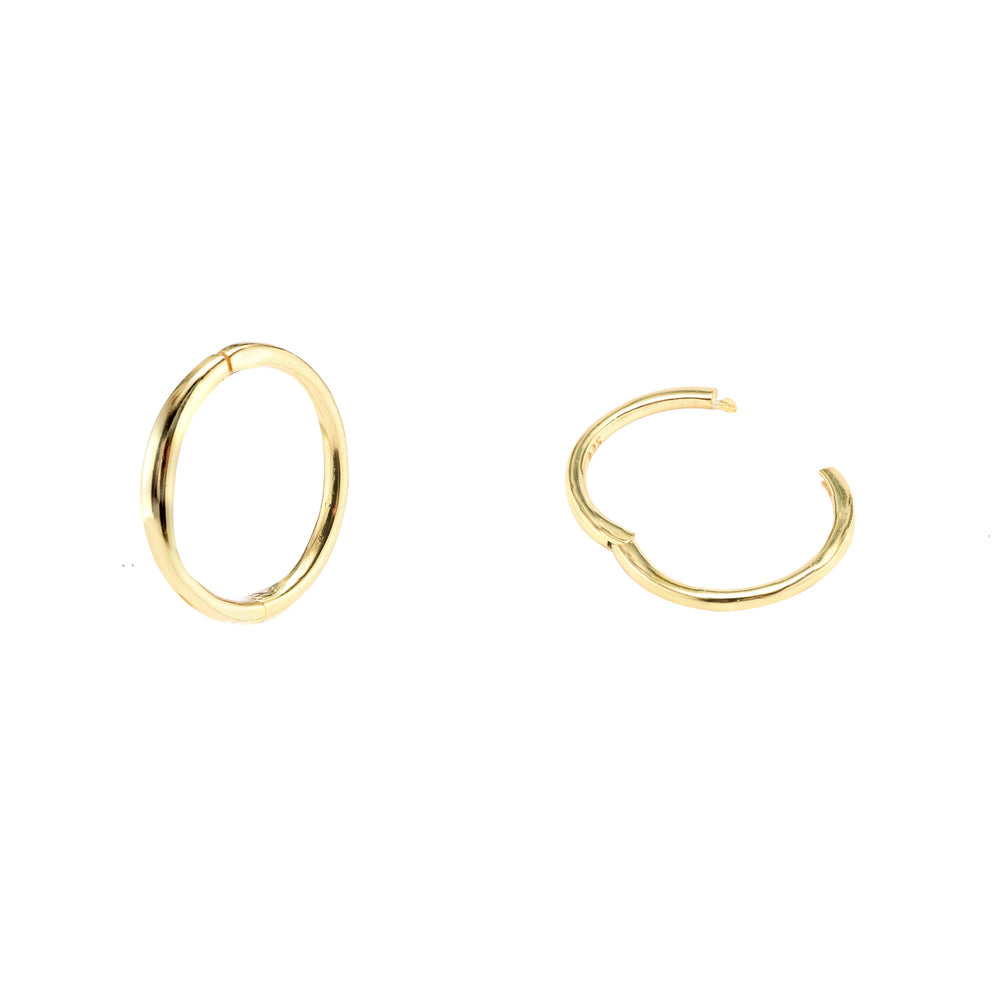 Iko Iko Earrings Hinged Hoop 6mm Gold