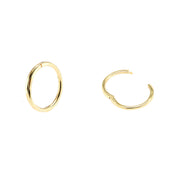 Iko Iko Earrings Hinged Hoop 6mm Gold