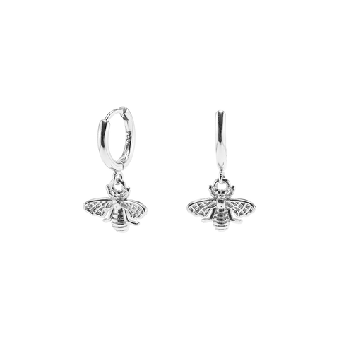 Iko Iko Earrings Huggie Bee Silver