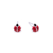 Iko Iko Studs Ladybirds Silver