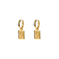 Iko Iko Earrings Mini Hoops Night Sky CZs Gold